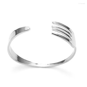 Pulseira HiP Hop Men Rock Jóias Fork Spoon Bracelets Bangles Ajustáveis Para Mulheres Acessórios Bijoux FemmeBangle BangleBangle Raym22