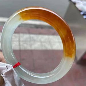 Bileklik Sertifika Gönder A Jadeite Kadın Güzel Takı Aksesuarları Sarı Myanmar Sertifikalı Yeşim Taş Yuvarlak Bangles