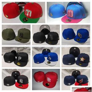 Ball Caps Fitted Hats All Team Logo Designer Snapbacks Hat Hip Hop Adjustable Baskball Outdoor Sports Embroidery Flat Closed Beanies Dh3Cf