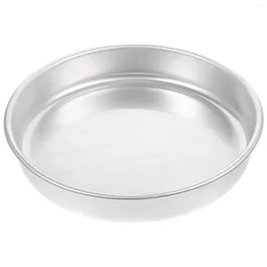 Bowls Metal Round Tray Heat-resistant Oven Wear-resistant Baking Pan Kitchen Multifunctional