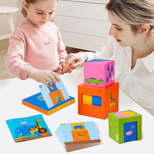 Number Objects Matching Toys Bright Colorful Paper Desktop Early Education Games Stimulating Creativity for Child Kids