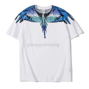 Chaopai MB Wing Men's и женская футболка Marcelo Classic Printed Feather с коротким рукавом SummerBfy3 13