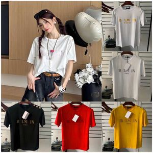 2023s Summer Designer Mens T Shirt Black Red Letter printed shirts Luxury Short Sleeve Fashion balman T shirt Brand Designer Top Tees Asian Size S-XXL Neb