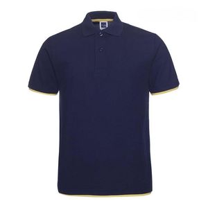 Fashion Mens Polo Shirt Design Designer Polo Shirt Color Matching Business Polo Work Clothes 220g Breattable and Bekväm män Polo