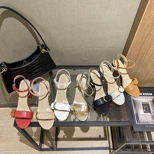 platform Interlocking G Leather Mid Heel Ladies Sandals Slippers Designer chunky block heels straps sandal Ankle Buckle Rubber Sole Mules Summer Beach Sexy Wedding