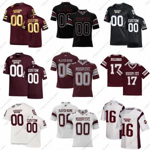 Custom NCAA College Football Jerseys Asher Morgan Chris Parson Sutton Wright Davis Johnson Marks Pittman Bellazar''Mississippi''State''Bulldogs''