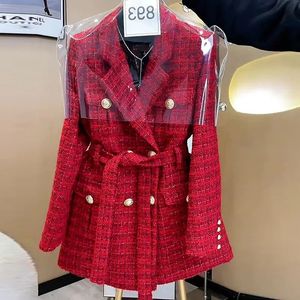 Wiosenna odzież wierzchnia nowa marynarka kurtka blezerowa 2023 Wiosna jesienna koreańska moda dwurzędowa super piękne małe pembanżowe damskie topy