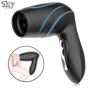 Male trainer multi frequency vibration massage fan airplane cup charging adult sex toy 75% Off Online sales