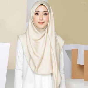 Sciarpe Tinta unita Scialle lungo Maglia modale Hijab Foulard musulmano Morbido nero Turbante da donna Cravatta Fascia avvolgente per la testa Leggero