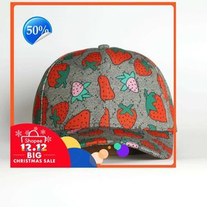 8ity Erdbeer-Baseballkappen für Herren, Baumwolle, Kaktus, klassischer Buchstabe, Ballkappen, Sommer-Damen-Sonnenhüte, im Freien, verstellbare Snapback-Kappe, süßes Visier für Mädchen, 2229983