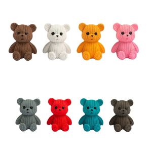 1Pcs Popular Plastic Teddy Bear Miniature Fairy Garden Easter Animal Figurines Party Gift Home Decoration Accessories