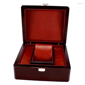 Watch Boxes Single Grid Display Case Ebony Wood Wristwatch Collection Storage Box Organizer Men/Women Gift 6.69 X 5.91 3.94inch