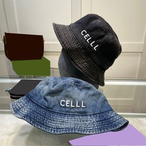 Womens Multicolour Reversible Canvas Bucket Hat Fashion Designers Caps Hats Men Summer Fitted Fisherman Beach Bonnet Sun Casquett Denim embroidery cap