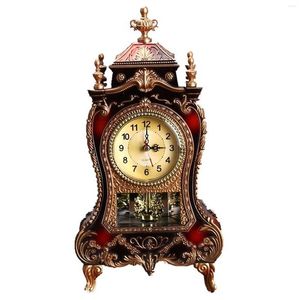 Wall Clocks Elegant Decorative Grandfather Clock Fine Workmanship And Shiny Suitable For Shelf Table Decor Gass