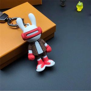 Luxury KeyChain Designer Keychain Rabbit Key Chain Fashion Style Keychain Temperament Mortile Popular Hanging Bag Phone Case Letter Mönster Julgåva