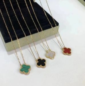 Fashion Flowers Four-leaf Clover Cleef Womens Luxury Designer Necklace Necklaces Jewelry