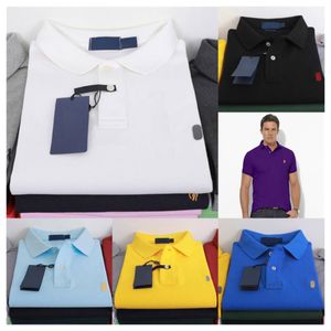 Polos de grife masculino marca cavalo pequeno crocodilo bordado roupas masculinas tecido carta polo camiseta gola camiseta casual camiseta tops