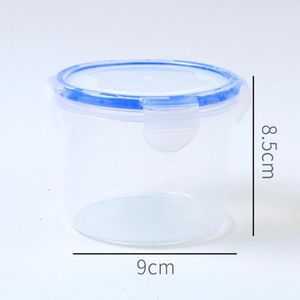 Storage Bottles 1 Set Snap Open Cover Transparent Multipurpose Grain Jar Pantry Container Sealed Household Supplies