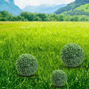 Decorative Flowers Topiary Balls Artificial Plants Indoor Fake Grass Plastic Green Simulated Outdoor Home Decor