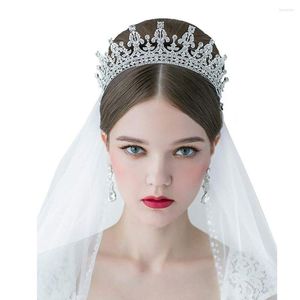 Fermagli per capelli color argento con strass in cristallo corona e diadema accessori da sposa da sposa