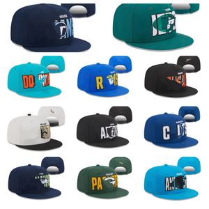 Шляпы Snapbacks Дизайнер бейсбольная шляпа Все команды логотип вышивка.