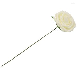 Flores decorativas, rosas, flores artificiais-25 unidades, grande, espuma, rosa, cabeça, para, faça você mesmo, buquês de casamento, peças centrais, chá de panela