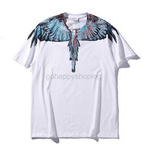 Mb Trendy Marcelo Classic Black and White Yin Yang Water Drop Wings Feather Short Sleeve Men's Women's T-shirtab75 17