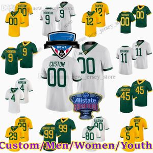 Custom NCAA Baylor Bears Football Stitched Jerseys 80 Monaray Baldwin 4 Christian Morgan 5 Dillon Doyle 29 Richard Reese Lorando Johnson Jalen Pitre Men Women Youth