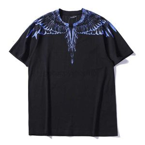 Mb Trendy Marcelo Classic Black and White Yin Yang Water Drop Wings Feather Short Sleeve Men's Women's T-shirtab75 19