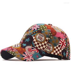 Cappellini da baseball stile bandiera americana Graffiti Berretto da baseball Uomo e donna Moda Trendy Brand Summer Sun Hat Snapback Trucker