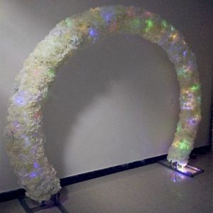 Wedding Decoration Arch Flower Rows with Stand Set 20x 50cm for Party Event Mall Hotel Opening Ceremony Supplies