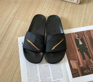 Beach slippers fashion Thick bottom designer Women Shoes Cartoon Alphabet lady Platform Leather Heels letter Slides sexy High heel Sandals Large hy567