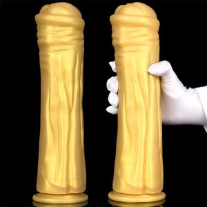 Super Large Golden Anal Plug -formad alternativ bakgård expander jätten 75% rabatt på onlineförsäljning