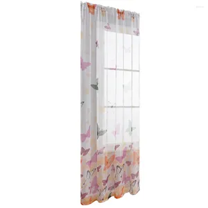 Gardin transparenta gardiner sekretess fönster ren dekorativ elegant drapere draperi sovrum hemskärm semi sheers blommig