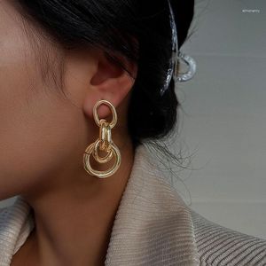 Dingle örhängen modern kvinnors trend 2023 överdrivna 5 tofs cirklar släpp koreanska modesmycken tillbehör för kvinnor