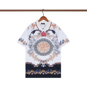 2# Summer Polos Fashion Embroidery Mens Polo Shirts Highly Quality T Shirt Men Women High Street Casual Top Tee size M-3XL #110