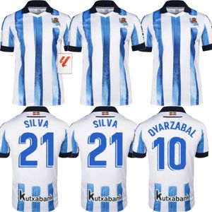 Real Sociedad 2023/2024 koszulki piłkarskie SORLOTH OYARZABAL SILVA 23/24 SADIQ ILLARRA MERINO CARLOS FDEZ camiseta BARRENE BRAIS MENDEZ męska koszulka piłkarska