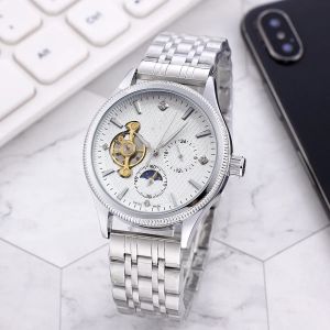 2023 남성 손목 시계 디자이너 자동 기계적 시계 고품질 부티크 스틸 스트랩 디자이너 Tourbillon Watches Men Wholesale Watch Gift #78