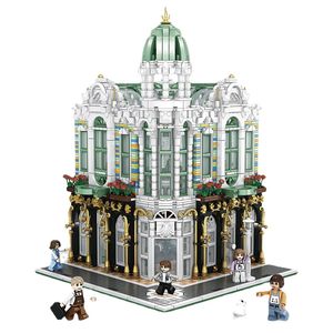 M Menbis 3000+PCS City Mini Store Store Shop Build Blocks Toys Micro Size Bricks Модель технические рождественские подарки для детей взрослые