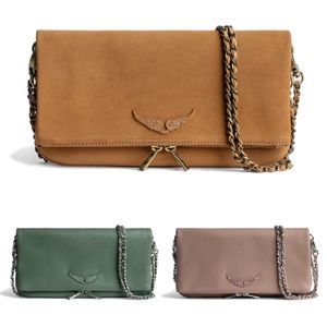 Cross Body Women Genuine Leather Totes Clutch Bags baguette luxurys Designer Zadig Voltaire hand bag Pochette Rock Swing Your Wings mens classic sling Shoulder Bags