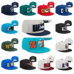 2023 Dorosły Snapbacks Hats Dontertarz designerski kapelusz All Team Logo Flat Football Basketball Regulowaną czapkę haft baseball czapkę czapkę na zewnątrz sportowy kubek kubełkowy
