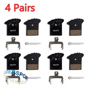 Bike Groupsets 4 Pairs NUTT Bicycle Hydraulic Disc Brake Pad Semi Metal Resin Heat Dissipation Scooter Brake for NUTT Oil Brake Avid BD1 BD3 E9 230621