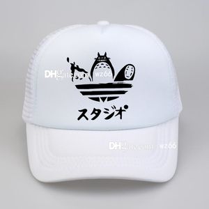 2023 roliga bollkåpor design harajuku hatt tecknad totoro spirit bort baseball ingen ansikte ansiktslöst man snapback hattar kvinnor anime mesh trucker cap