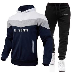 Neue Herren-Tracksuiten Designer Sweatshirt Anzug Herren Herren Set reines Baumwoll-Mode-Hoodie-Hosen Sweatshirt Sportswear Letter Druckenhosen Kleidung S-3xl