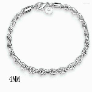 Länk armband kedja ankomst stort märke 2023 sterling silver vridna reparmband för kvinnor armband pulseira vbs4014link raym22