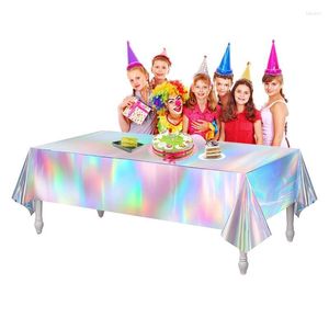 Table Cloth Silver Tablecloth Cover For Parties With Design Waterproof Oil Proof Decoration Indoor And Outdoor