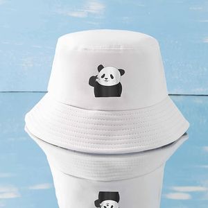 Beanies Panda Bucket Hat Unisex Assorted Colors Beach Pool Sun Caps Bachelorette Party Matching Hats Outdoors Chinese