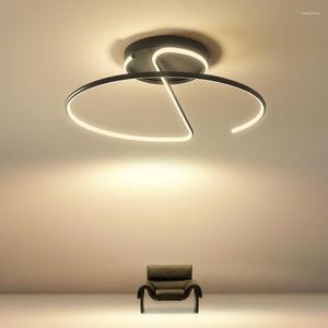 Ceiling Lights Nodern Led Lamp Minimalist Modern Study Restaurant Living Room Lighting Hall Bedroom Round Fixture Decoration Light