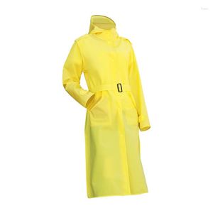 Gabardines femininas cinto com capa de chuva com capuz à prova d'água à prova de chuva colorido motociclista casaco rosa amarelo