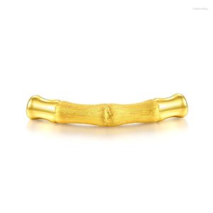 Länkarmband Pure 24k Yellow Gold Armband 3D 999 Women Bamboo 1.86G